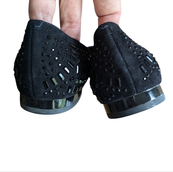 Donald J. Pliner black d'Orsay pointy flats sz 7.5 - Picture 5 of 7